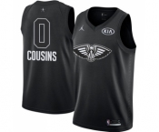 Men's Nike Jordan New Orleans Pelicans #0 DeMarcus Cousins Swingman Black 2018 All-Star Game NBA Jersey