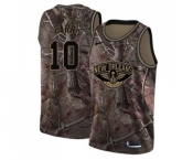 Men's Nike New Orleans Pelicans #10 Tony Carr Swingman Camo Realtree Collection NBA Jersey