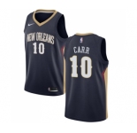 Men's Nike New Orleans Pelicans #10 Tony Carr Swingman Navy Blue NBA Jersey - Icon Edition
