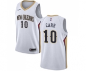 Men's Nike New Orleans Pelicans #10 Tony Carr Swingman White NBA Jersey - Association Edition