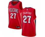 Men's Nike New Orleans Pelicans #27 Jordan Crawford Swingman Red Alternate NBA Jersey Statement Edition