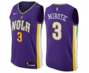 Men's Nike New Orleans Pelicans #3 Nikola Mirotic Swingman Purple NBA Jersey - City Edition