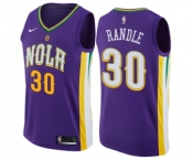 Men's Nike New Orleans Pelicans #30 Julius Randle Swingman Purple NBA Jersey - City Edition