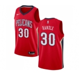 Men's Nike New Orleans Pelicans #30 Julius Randle Swingman Red NBA Jersey Statement Edition