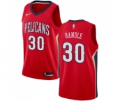 Men's Nike New Orleans Pelicans #30 Julius Randle Swingman Red NBA Jersey Statement Edition