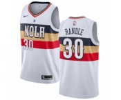 Men's Nike New Orleans Pelicans #30 Julius Randle White Swingman Jersey - Earned Edition