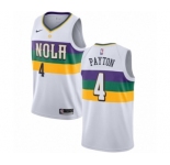 Men's Nike New Orleans Pelicans #4 Elfrid Payton Swingman White NBA Jersey - City Edition