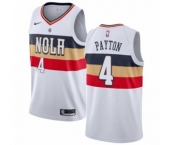 Men's Nike New Orleans Pelicans #4 Elfrid Payton White Swingman Jersey - Earned Edition