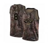 Men's Nike New Orleans Pelicans #8 Jahlil Okafor Swingman Camo Realtree Collection NBA Jersey