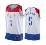 Nike Pelicans #5 Eric Bledsoe White NBA Swingman 2020-21 City Edition Jersey