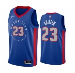 Nike Pistons #23 Blake Griffin Blue NBA Swingman 2020-21 City Edition Jersey