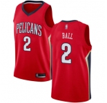 Pelicans #2 Lonzo Ball Red Basketball Swingman Statement Edition Jersey