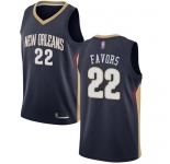 Pelicans #22 Derrick Favors Navy Basketball Swingman Icon Edition Jersey
