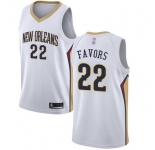 Pelicans #22 Derrick Favors White Basketball Swingman Association Edition Jersey
