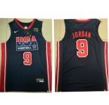 1992 Olympics Team USA #9 Michael Jordan Navy Blue Swingman Jersey