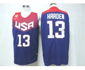 2014 FIBA Basketball World Cup USA jerseys #13 hrrden blue