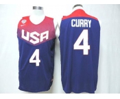 2014 FIBA Basketball World Cup USA jerseys #4 curry blue