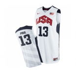 Men's Nike Team USA #13 Chris Paul Swingman White 2012 Olympics Basketball Jersey