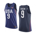 Men's Nike Team USA #9 DeMar DeRozan Authentic Navy Blue 2016 Olympics Basketball Jersey