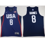 Nike Team USA #8 Harrison Barnes Navy Blue 2016 Dream Team Stitched NBA Jersey
