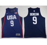 Nike Team USA #9 DeMar DeRozan Navy Blue 2016 Dream Team Stitched NBA Jersey