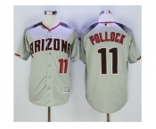 Arizona Diamondbacks #11 A. J. Pollock Gray Brick New Cool Base Stitched Baseball Jersey