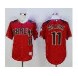 Arizona Diamondbacks #11 A. J. Pollock Red Brick New Cool Base Stitched Baseball Jersey