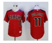 Arizona Diamondbacks #11 A. J. Pollock Red Brick New Cool Base Stitched Baseball Jersey