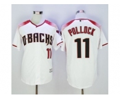 Arizona Diamondbacks #11 A. J. Pollock White Brick New Cool Base Stitched Baseball Jersey