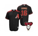Arizona Diamondbacks #16 Chris Owings Black Cool Base Alternate Jersey