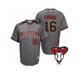 Arizona Diamondbacks #16 Chris Owings Gray Cool Base Road Jersey