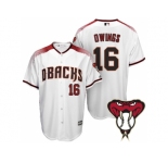 Arizona Diamondbacks #16 Chris Owings White Cool Base Home Jersey