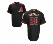 Arizona Diamondbacks #20 Luis Gonzalez Authentic Black Brick Alternate Cool Base MLB Jersey