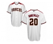 Arizona Diamondbacks #20 Luis Gonzalez Authentic White Home Cool Base MLB Jersey