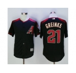 Arizona Diamondbacks #21 Zack Greinke Black Brick New Cool Base Stitched Baseball Jersey
