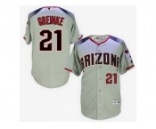 Arizona Diamondbacks #21 Zack Greinke Gray Brick New Cool Base Stitched Baseball Jersey