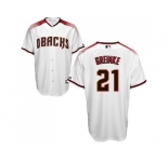 Arizona Diamondbacks #21 Zack Greinke White Brick New Cool Base Stitched Baseball Jersey