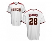 Arizona Diamondbacks #28 J. D. Martinez Replica White Home Cool Base MLB Jersey
