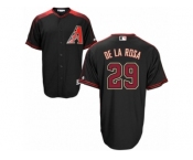 Arizona Diamondbacks #29 Jorge De La Rosa Replica Black Brick Alternate Cool Base MLB Jersey