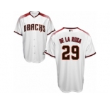 Arizona Diamondbacks #29 Jorge De La Rosa Replica White Home Cool Base MLB Jersey
