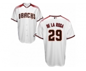 Arizona Diamondbacks #29 Jorge De La Rosa Replica White Home Cool Base MLB Jersey