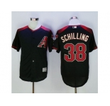 Arizona Diamondbacks #38 Curt Schilling Black Brick New Cool Base Stitched Baseball Jersey