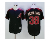 Arizona Diamondbacks #38 Curt Schilling Black Brick New Cool Base Stitched Baseball Jersey