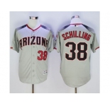 Arizona Diamondbacks #38 Curt Schilling Gray Brick New Cool Base Stitched Baseball Jersey
