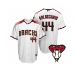 Arizona Diamondbacks #44 Paul Goldschmidt White Cool Base Home Jersey