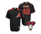 Arizona Diamondbacks #46 Patrick Corbin Black Cool Base Alternate Jersey