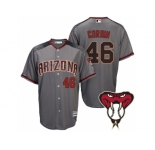 Arizona Diamondbacks #46 Patrick Corbin Gray Cool Base Road Jersey