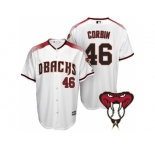 Arizona Diamondbacks #46 Patrick Corbin White Cool Base Home Jersey