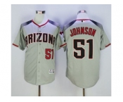 Arizona Diamondbacks #51 Randy Johnson Gray Brick New Cool Base Stitched Baseball Jersey