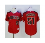 Arizona Diamondbacks #51 Randy Johnson Red Brick New Cool Base Stitched Baseball Jersey